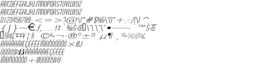 Product picture HustleExtended Italic