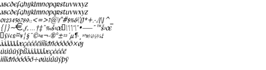 Product picture LeoCondensed Italic