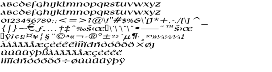 Product picture LeoExtended Italic