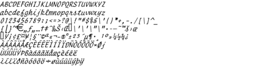 Product picture Manuscript Italic