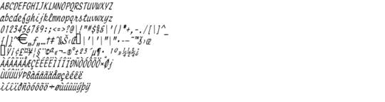 Product picture ManuscriptThin Italic