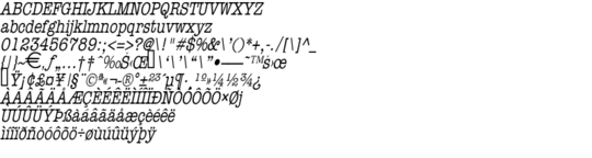 Product picture MemoCondensed Italic