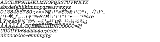 Product picture Memo Italic