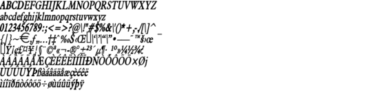 Product picture NadineThin BoldItalic