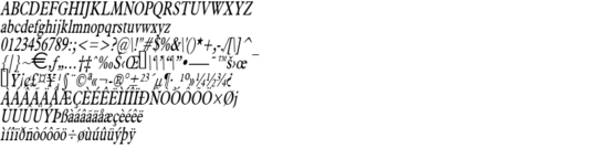 Product picture NadineThin Italic