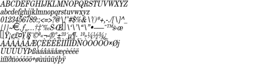 Product picture NewBostonCondensed Italic