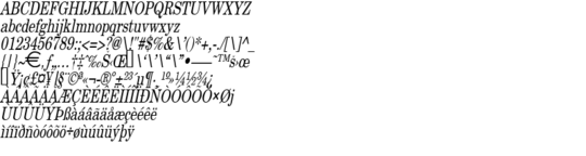 Product picture NewBostonThin Italic