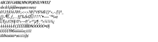 Product picture PareCondensed Italic