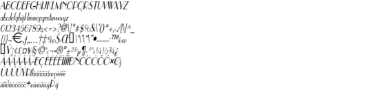 Product picture ParisCondensed Italic