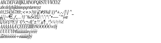 Product picture RoomyThin Italic