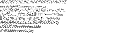 Product picture ShortHandHeavy Italic