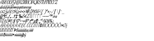Product picture TangoCondensed BoldItalic