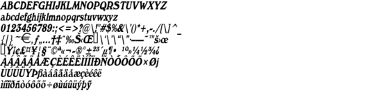 Product picture WrenCondensed Italic
